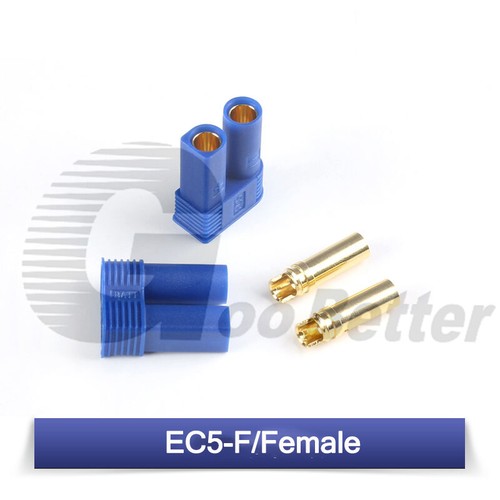 AMASS EC5-F EC5-M Male Female Gold Plated Connector Banana Plug Blue DC500V 100A - Picture 10 of 13