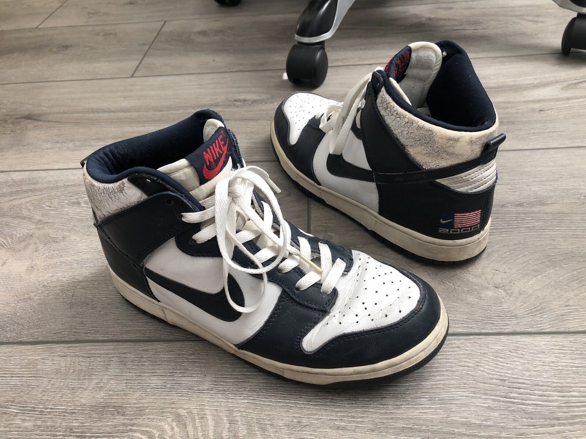 Size 8 - Nike Dunk LE High White for sale online | eBay