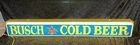 BUSCH Cold Beer Vintage Light Up Beer Sign Metal Box WORKS!