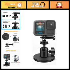 Magnetic Camera Mount - 33LB Pull Force, 360 Rotation, Rubber-Suction Base for