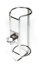 Medline IV Stand Oxygen Tank Holders, Stainless Steel, Pack Of 2