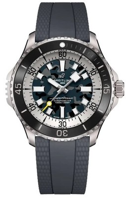 Breitling Superocean Black Dial Stainless Steel Automatic 46mm Mens Watch E10379