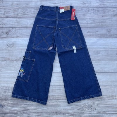 VTG Pachinno Wide Leg Baggy Y2K Skate Blue Jeans Hip Hop JNCO