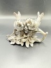 Love Birds Salt And Pepper Shakers Weidlich Bros Co. MCM Vintage Silverplate — photo 1