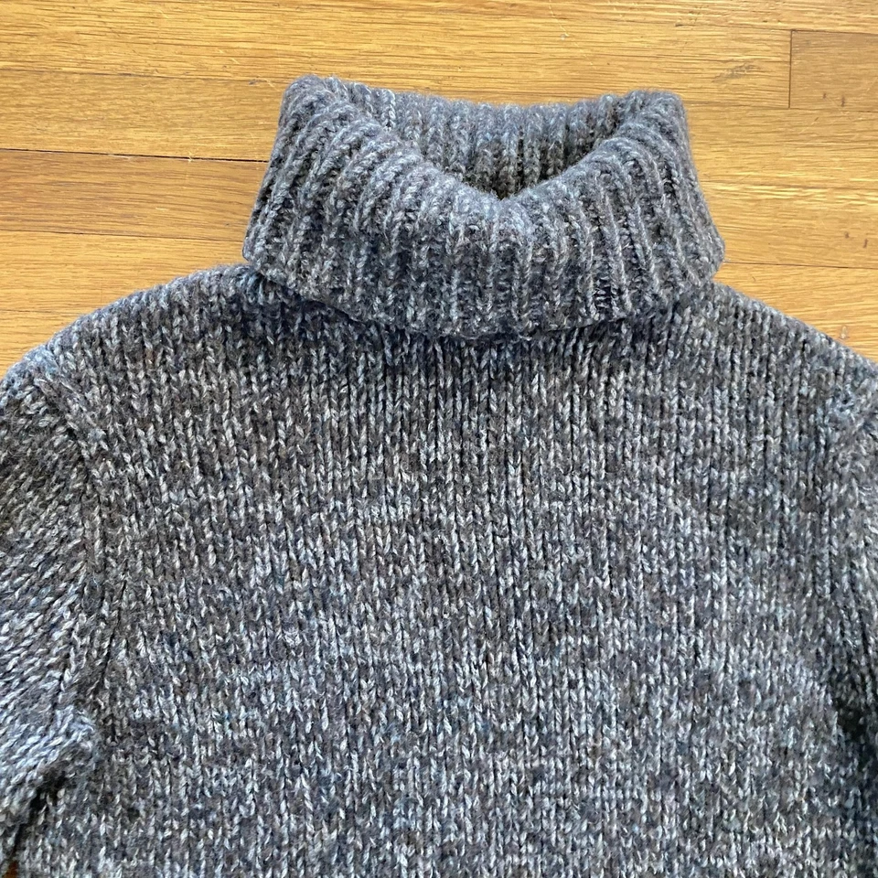 Suéter Michael Kors Mujer Pequeño Cuello Alto Lana Mezcla Cachemira Grueso Tejido Foto 2 de 4