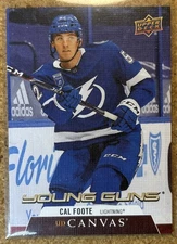 2020-21 Upper Deck UD Canvas Young Guns Cal Foote #C229 Rookie 