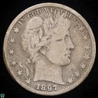 1897-O Barber Silver Half Dollar - Very Good Details - Low Mintage of: 632,000