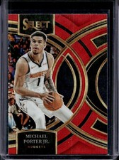 2023-24 Panini Select Michael Porter Jr. Red Wave Prizm Premier Level #178