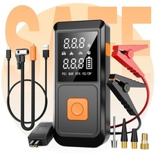 Car Battery Jump Starter with Air Compressor 150PSI Portable, 4000A 12V Batte...