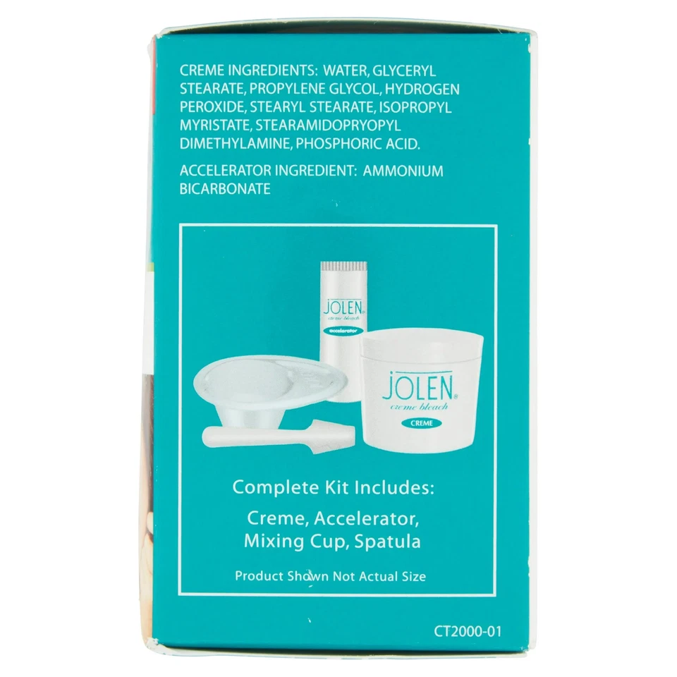 JOLEN Crema Blanqueadora Aclara Cabello Oscuro Fórmula Original Plus Taza Mezcladora 1.2 Onzas Foto 3 de 4