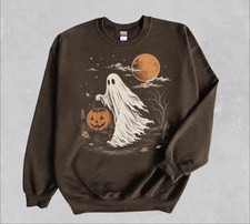 Vintage Halloween Ghost Sweatshirt