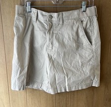 Lee Vintage Womens Shorts Size 12 M Khaki Cargo With Pockets