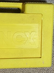 Lot Vintage K'NEX Yellow Box Hard KNEX Carrying Case  filled with pieces parts