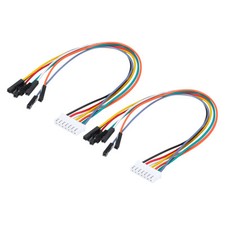 XH Female to Female 7Pin Breadboard Jumper Wire 2.54mm 20cm,2 Pcs