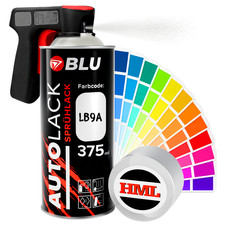 BLU Spraydosen LB9A weiss candyweiss basislack spray autolack f&uuml;r VW SKODA
