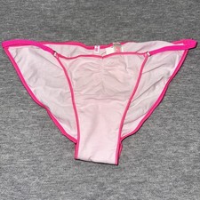 NWT Victoria s Secret PINK Vintage Ruched Back String Bikini Panties RARE Small
