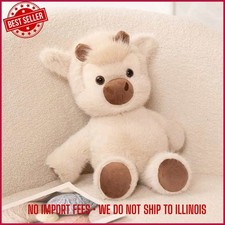 40cm Highland Cattle PlushToy Soft Running Cow Stuffed Animal Cute Huggable Gift