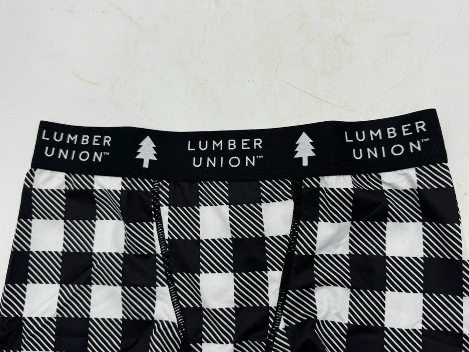 Черно-белые женские шорты-бойшорты в клетку с принтом Buffalo — НОВЫЕ — LumberUnion - Изображение 3 из 4