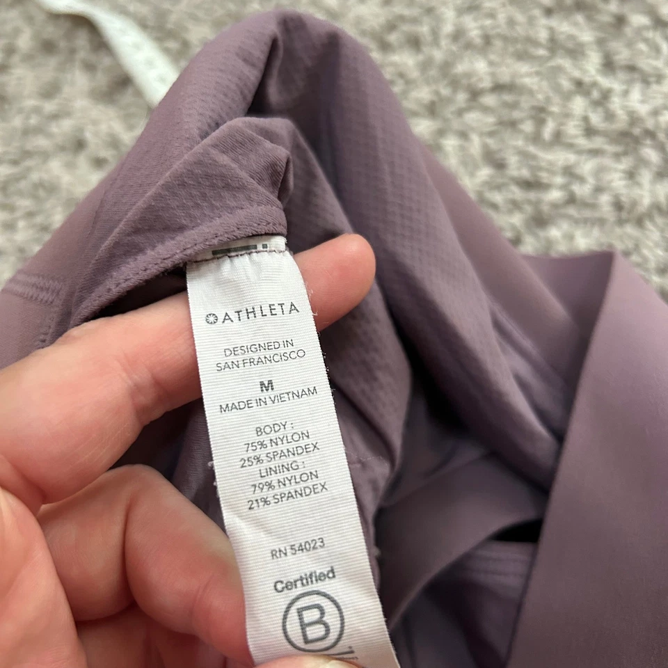 Athleta Medium Purple Cross Back Sports Bra Workout Exercise Gym Activewear - Image 4 of 4