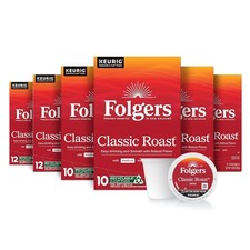Folgers Classic Roast Coffee, Medium Roast, Keurig K-Cup Pods, 12 Ct Pack of 6