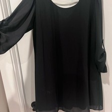 Speck Black Long Sleeve Dress