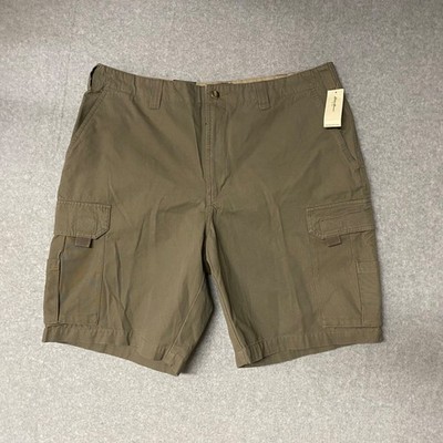 NEW! Eddie Bauer size 42   Actual 38  Northwest Cargo Shorts   Tan   100% Cotton
