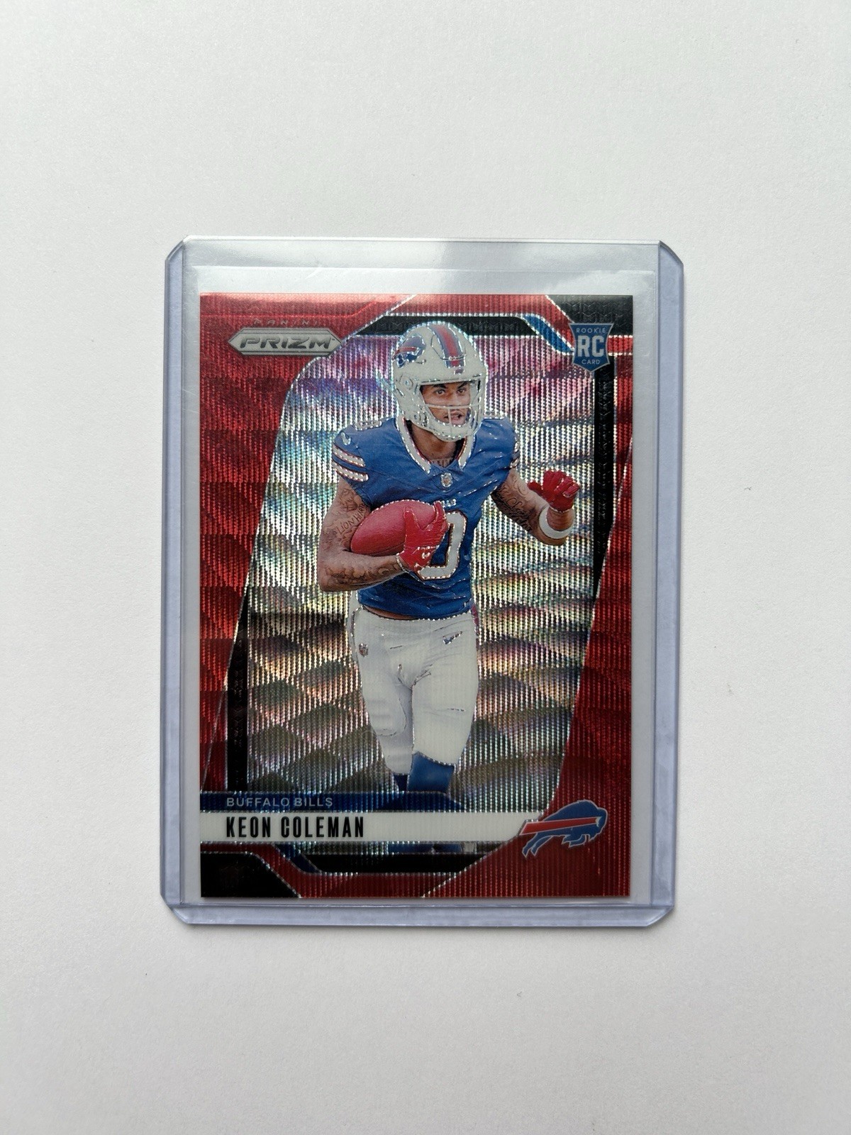 2024 Panini Prizm - Rookies Keon Coleman #362 Red Wave Prizm /149 (RC)