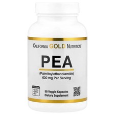 PEA Palmitoylethanolamide , 90 Veggie Capsules 300 mg per Capsule 