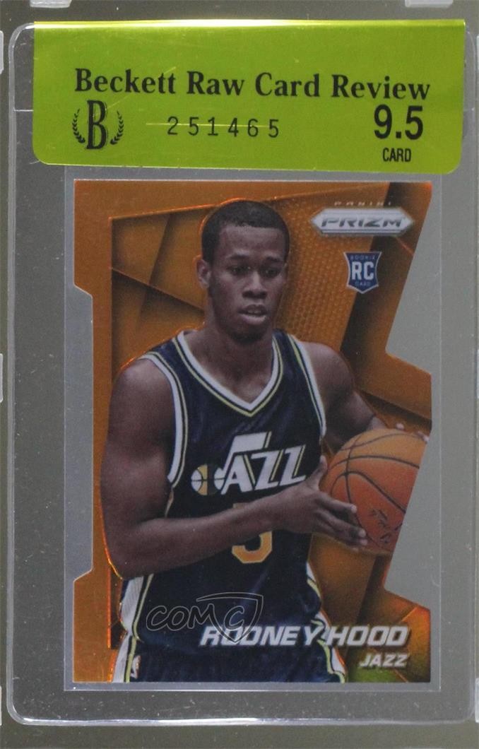 2014-15 Panini Prizm Orange Die-Cut Prizm 96/139 Rodney Hood #270 Rookie RC 3c7
