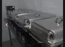 8 x Stainless Steel Chafing Dish Set with GN Pans, Buffet Food Warmer