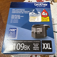 Brother Genuine LC109BK XXL Black Ink Cart. 4X Inkjet ink. fact. sealed exp7/22