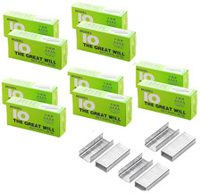 10000 Pcs 0.4 X 0.2 Inch Stainless Steel Staples for Desk Stapler Office School
