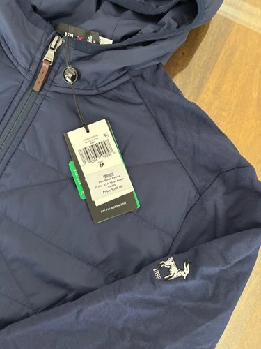 NWT MEN'S RALPH LAUREN RLX HOODED JACKET, SIZE: M, COLOR: NAVY (M9.1) image 2