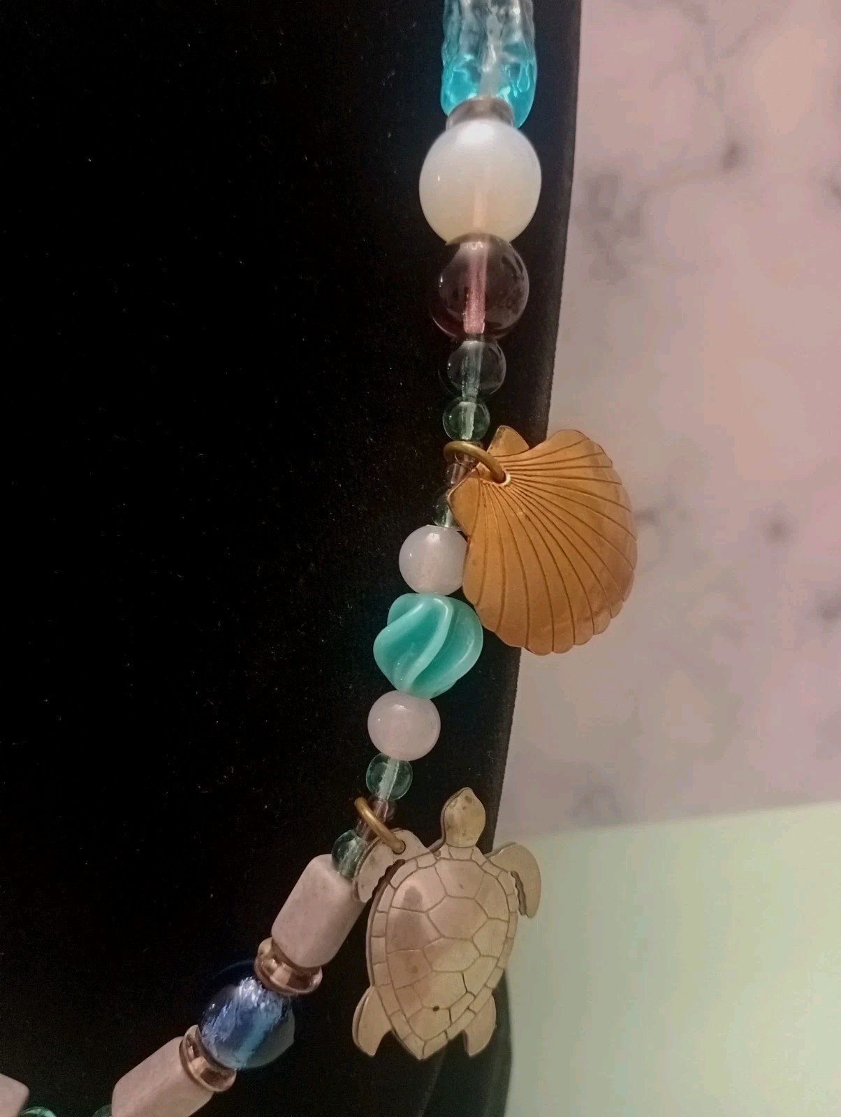 Gicker 1987 Statement Necklace Multicolored Beads… - image 2