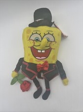 VIACOM 2006 Valentine s Day SpongeBob Squarepants Tuxedo Rose Plush W/Tags