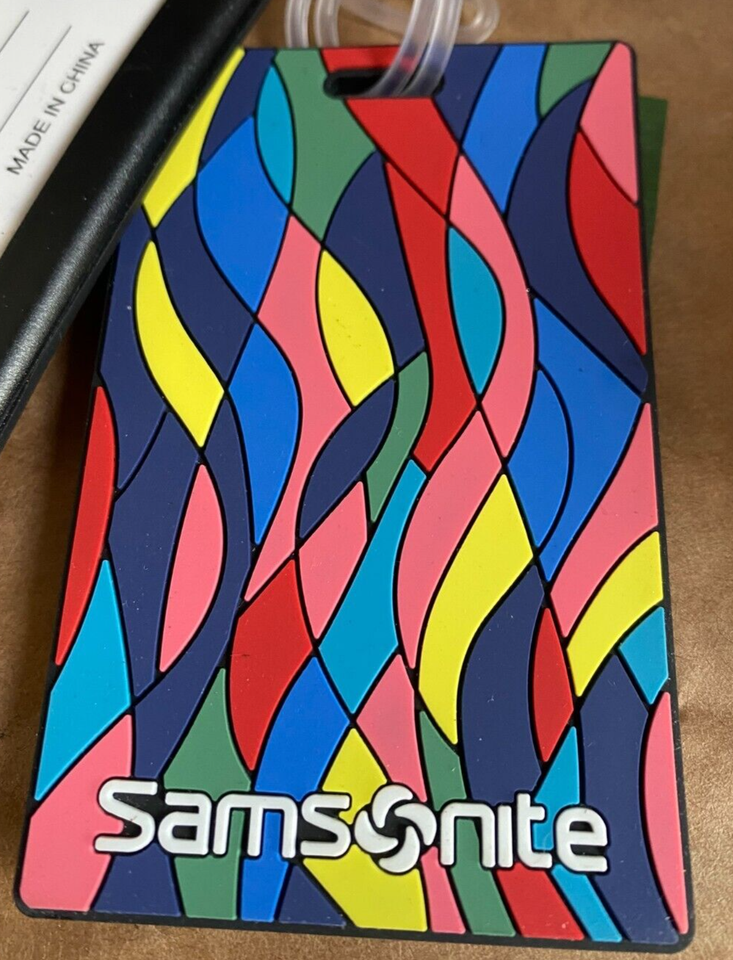 Samsonite Pattern Samsonite 2 PACK Designer Luggage Tags Multi-Color Pattern NWT VECTOR ...