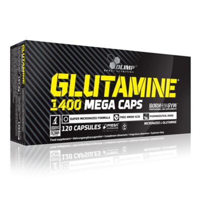 (9,53 EUR / 100 g) Olimp L-Glutamine Mega Caps - 120 Kapseln Premium Quality