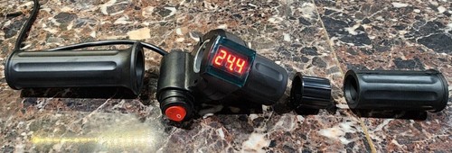 24V Half Twist Throttle Assembly For E-bike Electric Bike Scooter Digital Meter - Picture 1 of 3