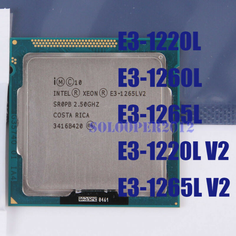 Intel Xeon E3-1220L E3-1260L E3-1265L E3-1220L V2 E3-1265L V2 LGA 1155 ...