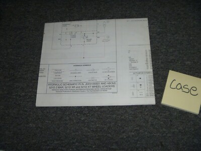 Case 521D Z-Bar XR & XT Wheel Loader Hydraulics Schematic JEE0135501-Above xz