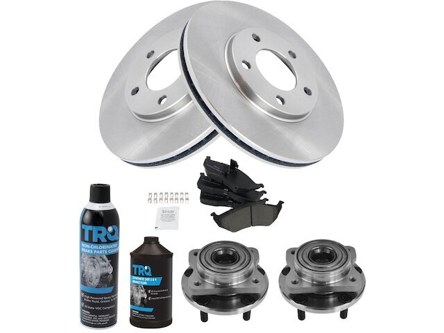 1996-2000 Grand Voyager Front Brake Pad Rotor and Wheel Hub Kit 16QKKC
