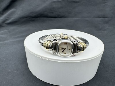 David Yurman Sterling Silver & 14K YG Cable Watch David Yurman Sterling Silver 14K Yellow Gold Mother of Pearl  main image 3