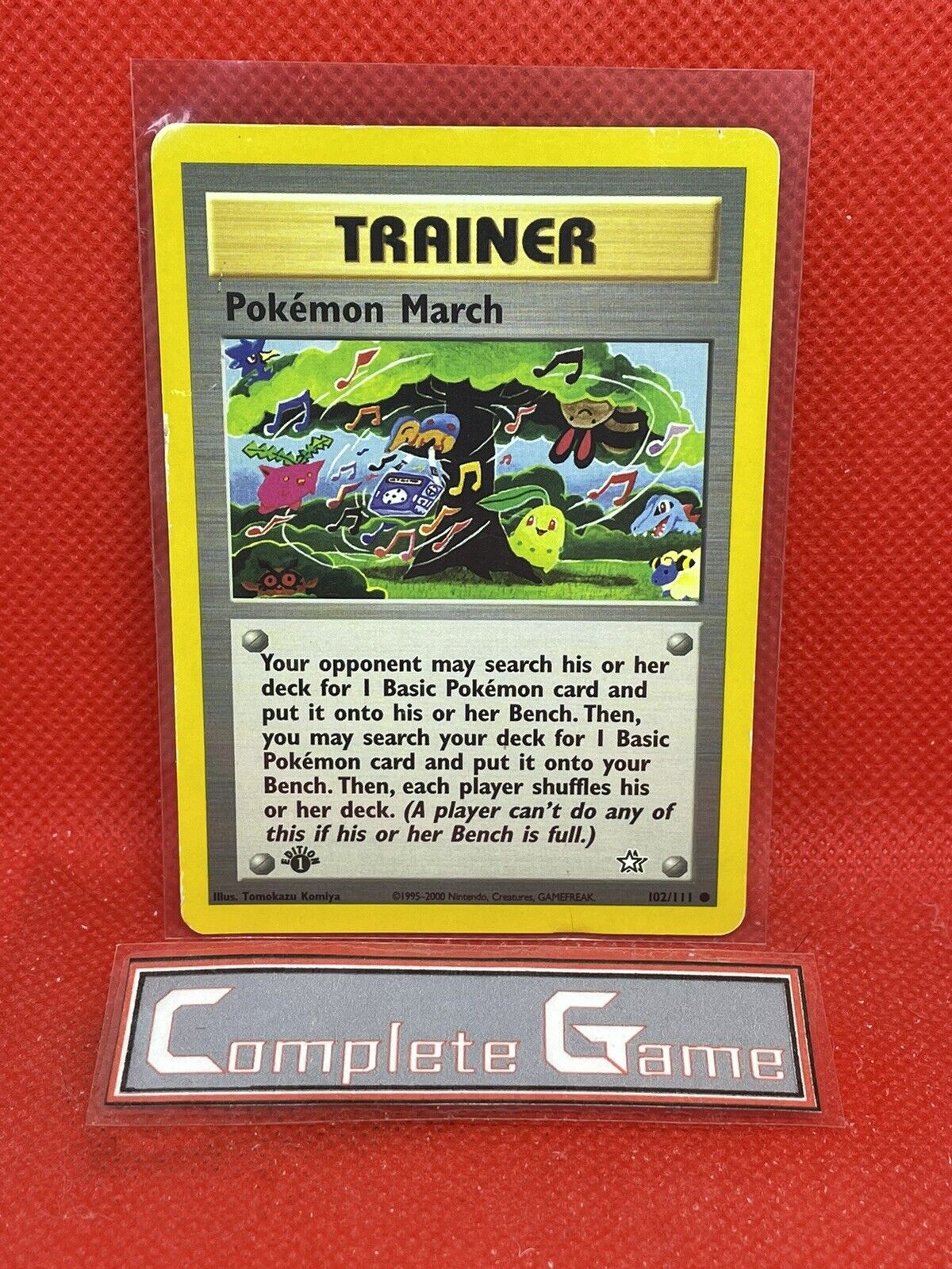 Pokemon March - 102/111 Neo Genesis Unlimited Common Trainer