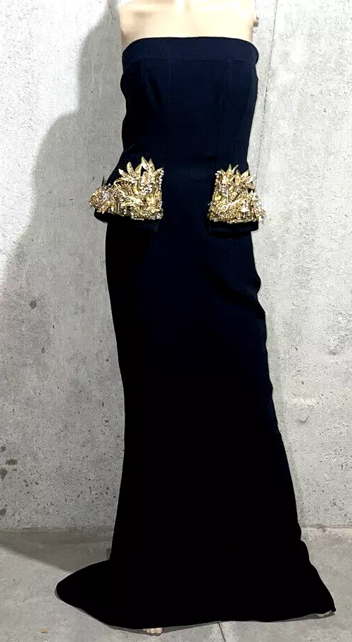 Alexander mcqueen hotsell black gown
