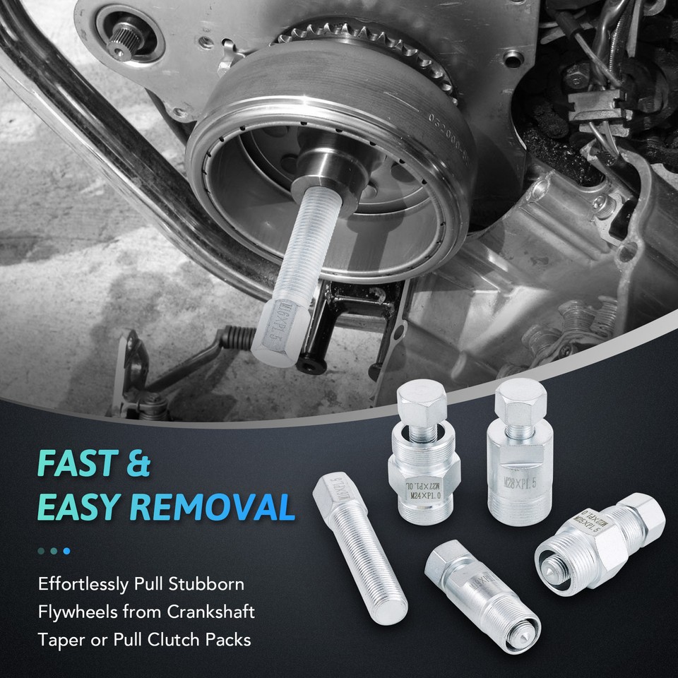 OMT 10 Piece Flywheel Removal Tool Set for Small Engine Motorcycle ATV