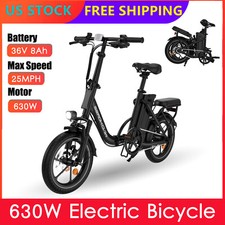 Electric Bike for Adults 630W Motor - Folding E-Bike Electric Bicycles 4 Speeds