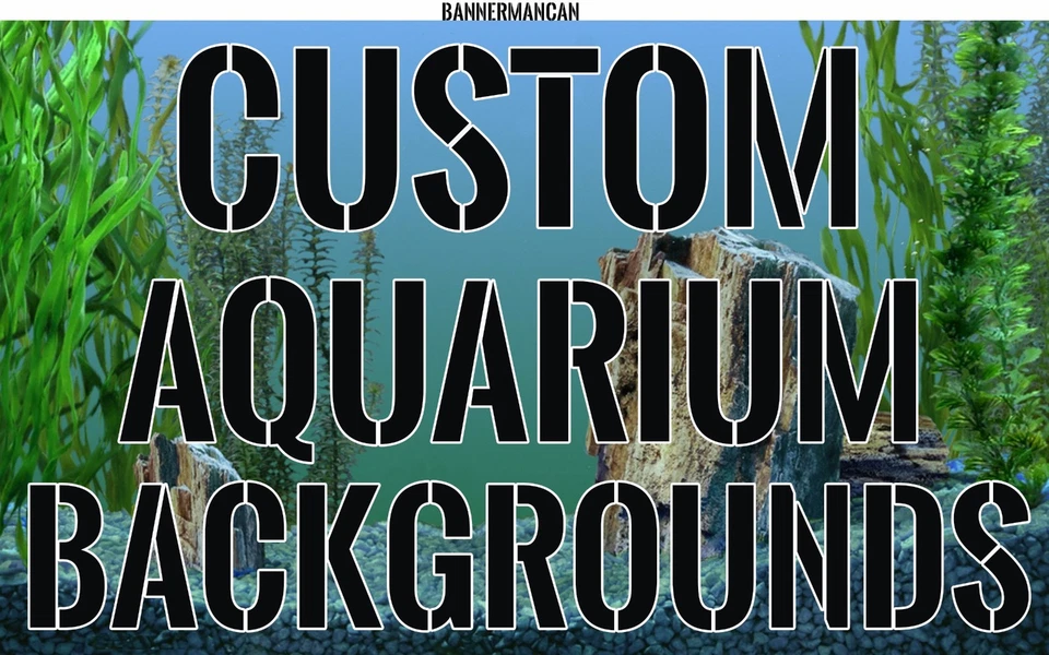 BNS Custom Aquarium Backgrounds 24" H Pick or Send Any Image / Various Lengths