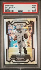 2023 PRIZM TRE TUCKER ROOKIE CARD SILVER PRIZM SP RAIDERS #362 RC - PSA 9 🔥