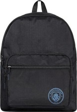Manchester City FC Backpack Football Black Sport School New Bag Official License