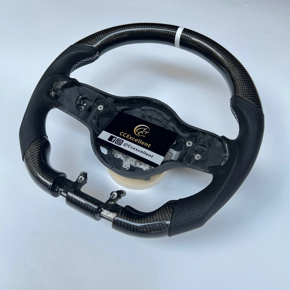 Volante de fibra de carbono AMG para Mercedes-Benz A35 W177 GT C190 C63S W205 809 Foto 3 de 4